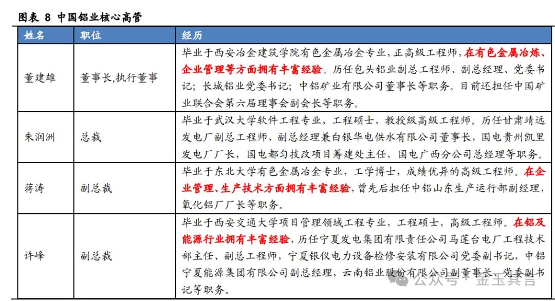 中国铝业：铝产业链一体布局，深耕主业迈向全球【华安金属|公司深度】